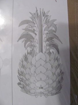 Puzzle 3d tekturowe ananas 
