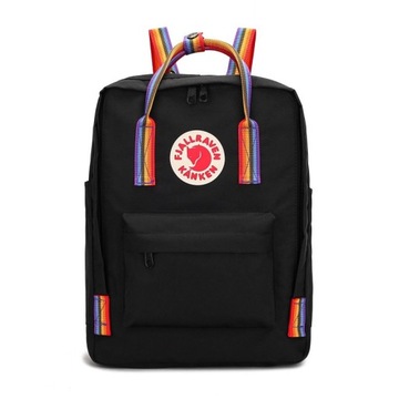 Plecak Fjallraven Kanken Black - Rainbow 16L