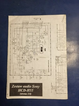 Schemat zestawu audio sony hcd-h55 kompletny