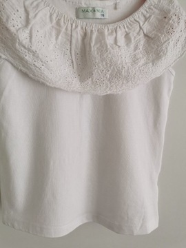 Biała bluzka roz. 116 kolekcja Max&Mia