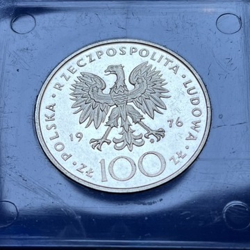 100 złotych 1976 Kazimierz Pułaski srebrna moneta