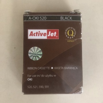 Taśma barwiąca ActiveJet A-OKI520 czarna