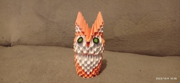 Sowa z origami modułowego.