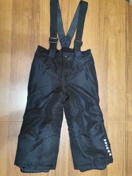 Spodnie zimowe narciarskie czarne rozmiar86/92