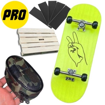 NOWY! Fingerboard Drewniany Zestaw PRO + POKROWIEC