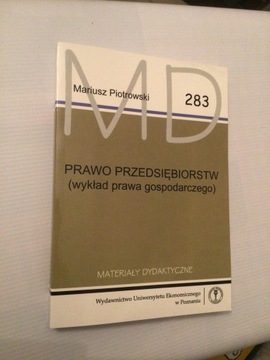 PRAWO PRZEDSIĘBIORSTW , MARIUSZ PIOTROWSKI