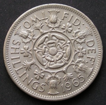 Wielka Brytania 2 shillings 1965 - ER II - s 1/2