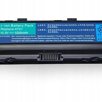 DTK BATERIA 4741 5200mAh DO LAPTOPA ACER ASPIRE