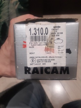 Klocki hamulcowe RAICAM przód Audi, Seat Toledo