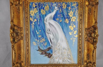 Obraz na porcelanie Heinrich Motsch Biały paw 