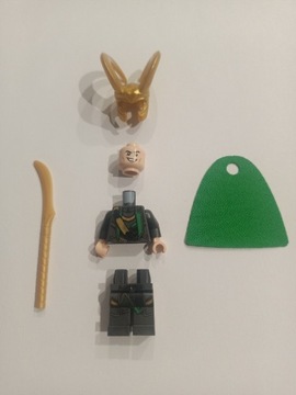 Loki+złoty miecz, Nowa Minifigurka LEGO Marvel