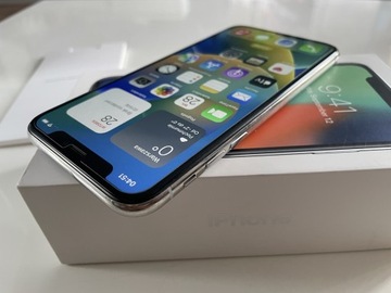 iPhone X 256GB silver bat. 100%