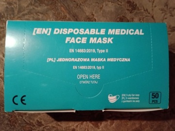 Jednorazowe Maski Medyczne 50 szt
