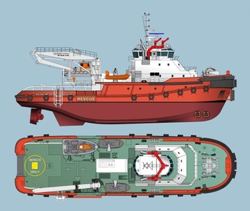 Plany modelarskie/stoczniowe statków typu offshore