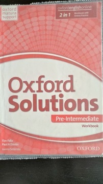 Oxford Solutions Pre-Intermediate workbook