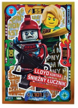 Karta LEGO Ninjago S5 Nr LE18 Lloyd Kontra Łucznik