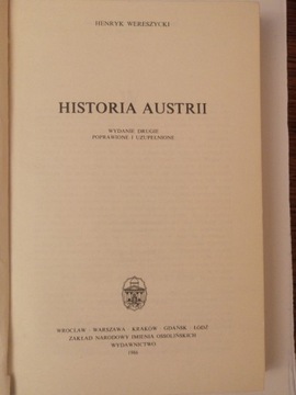 Historia Austrii, Henryk Wereszycki