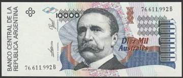 Argentyna 10000 australes 1989/91 - stan UNC