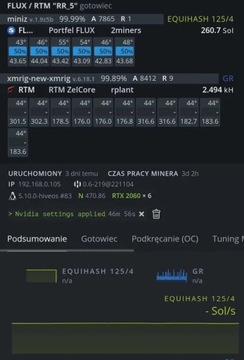 Koparka kryptowalut 6 x MSI RTX 2060 12 GB