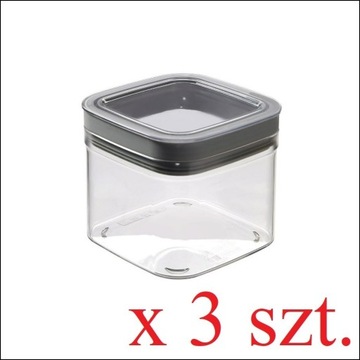 3 pojemniki Curver Dry Cube artykuły sypkie 0,8L