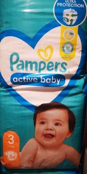 Pieluszki Pampers Active Baby Rozmiar 3 54 szt.