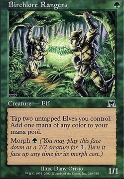 Karta Magic The Gathering - Birchlore Rangers