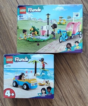 LEGO Friends - 2 zestawy: 41738 rower i 41725 łazik plażowy