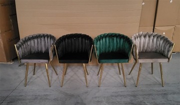 Krzesło plecione Glamour zielone  *WYSYŁKA W 24H *