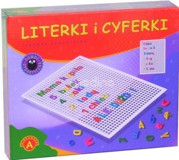 ALEXANDER EDUKACYJNE LITERKI CYFERKI TABLICA 3 szt