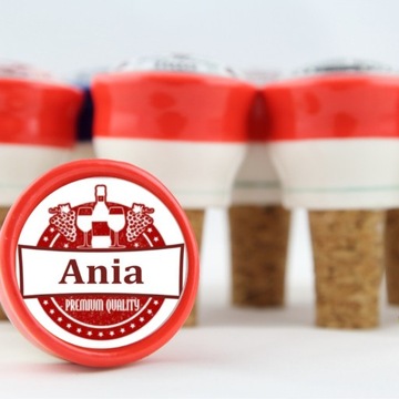 Ania - Zatyczki do butelek, wina, piwa z imionami