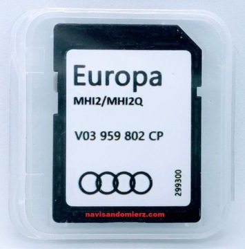 Karta SD AUDI MHI2/MHI2Q z mapą Europy 2024/2025