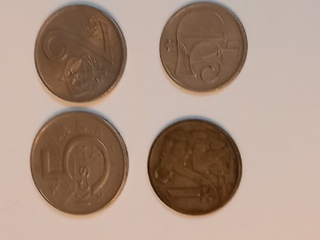4 monety Czechosłowacja