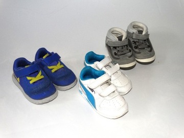 _Puma, Nike_Zestaw bucików dla chłopca_R.20,21