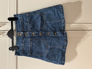 Spódnica mini jeansowa rozkloszowana wysoki stan