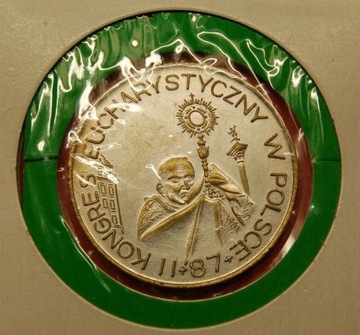 - II Kongres Eucharystyczny w Polsce- medal 1987 r