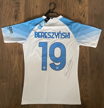 Bartosz Bereszyński - NAPOLI - koszulka + autograf