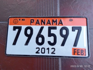 Tablica rejestracyjna Panama