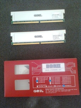 Pamięć GeIL 2 x 1 GB DDR2 PC2-6400 800 MHz