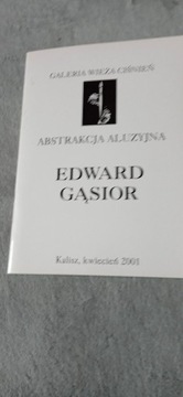 Folder wystawy malarstwa Edwarda Gąsiora 2001 r. 
