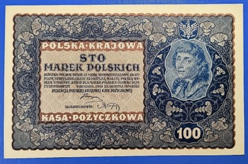 Banknot , 100 Marek Polskich 1919