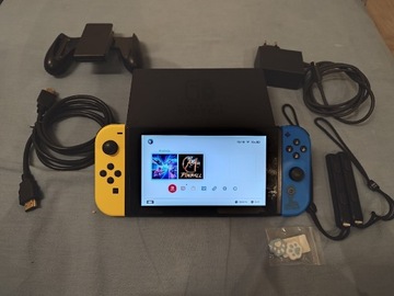 NINTENDO switch v2 +dock+ladowarka+gripy od 1zl!!!