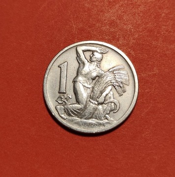 Moneta 1 korona 1924, Czechosłowacja