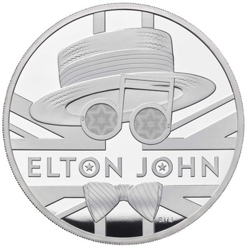 ELTON JOHN 1 oz,srebro, Legendy Brytyjskiej muzyki