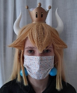 KORONA WZOROWANA NA  BOWSETTE SUPER MARIO COSPLAY