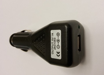 Ładowarka samochodowa USB.