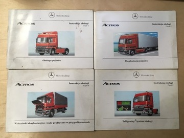 ZESTAW Instrukcja obsługi Mercedes ACTROS 97r