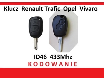 Nowy klucz Renault Trafic Master Vivaro kodowanie