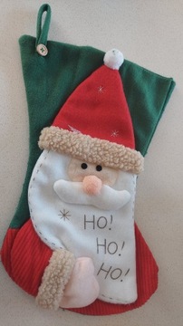 Skarpeta filcowa świąteczna prezent mikołaj 44cm