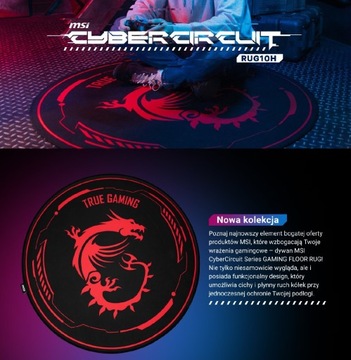 Dywan gamingowy MSI CyberCircuit Series