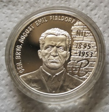 Moneta 10 zł 1998 r. August Emil Fieldorf NIL